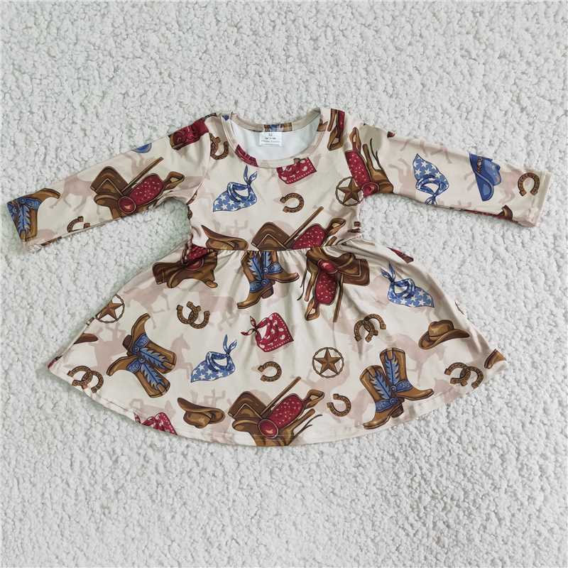 6 A6-1  Baby Girls Boots Western dresses