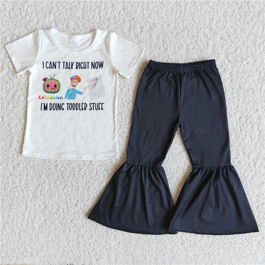 E9-14 baby girl clothes girl bell bottom set-promotion 2024.3.2