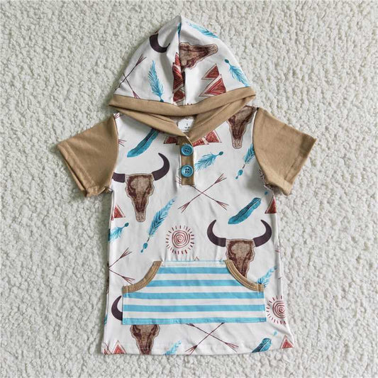 BT0003 Baby boys western hoodie top
