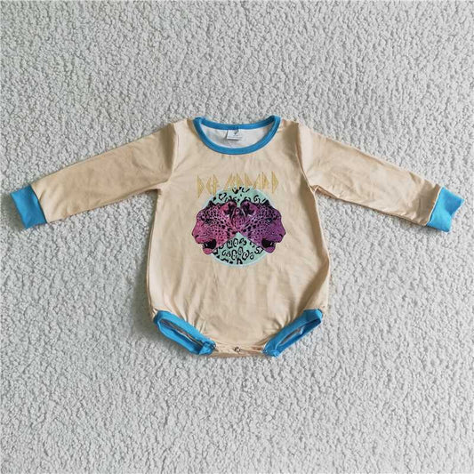 RTS LR0135 DEF LEPPARD Leopard long-sleeved jumpsuit