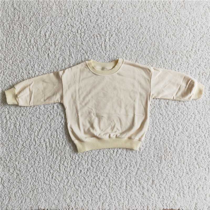 GT0050  baby girls ivory long sleeve sweaters