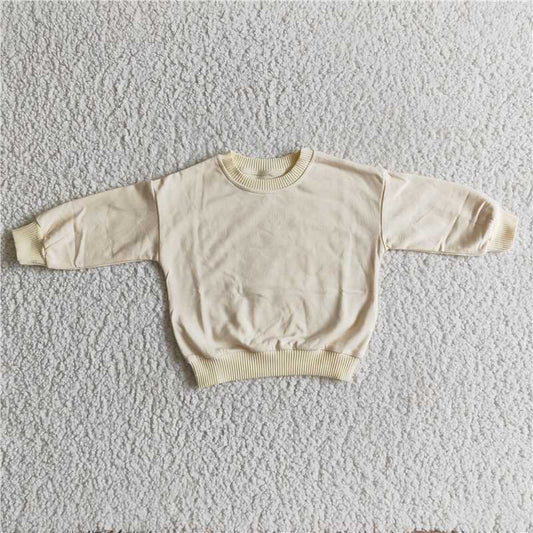 GT0050  baby girls ivory long sleeve sweaters