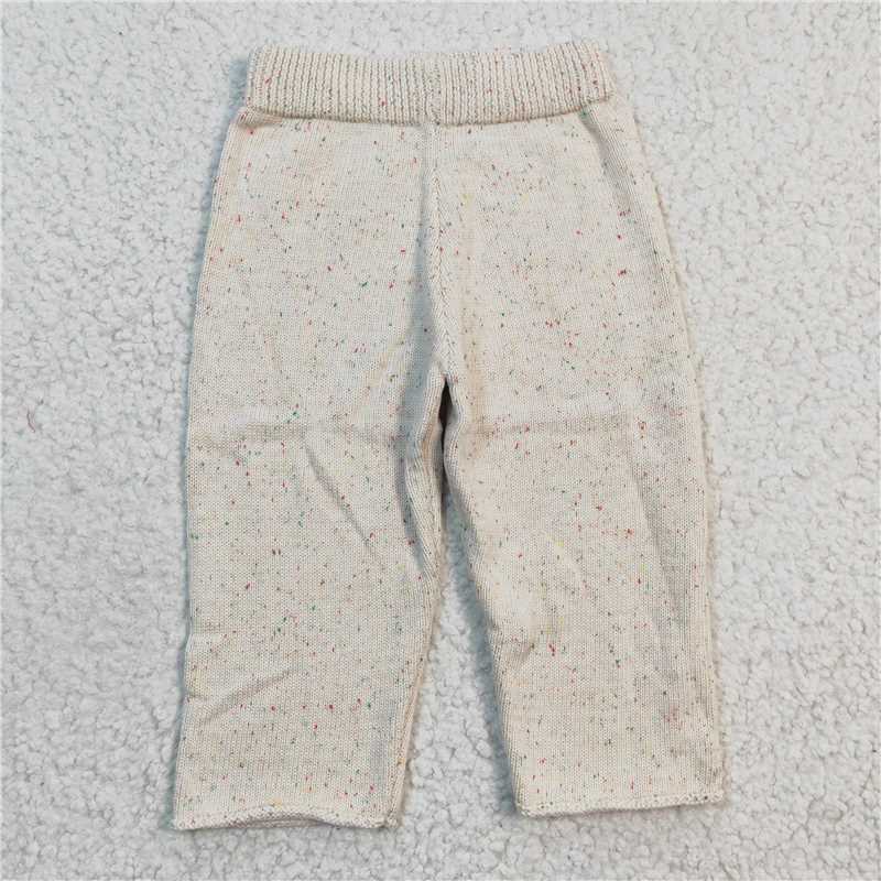 P0065  Baby Girls Ivory Woolen Sweater pants