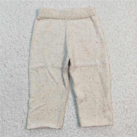 P0065  Baby Girls Ivory Woolen Sweater pants