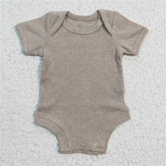 SR0210  Baby Girls Light Brown Long Sleeve Woolen Cotton Rompers