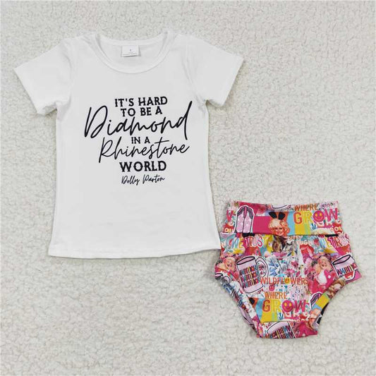 GBO0081  Baby Girls Sing Pink Bummie Sets
