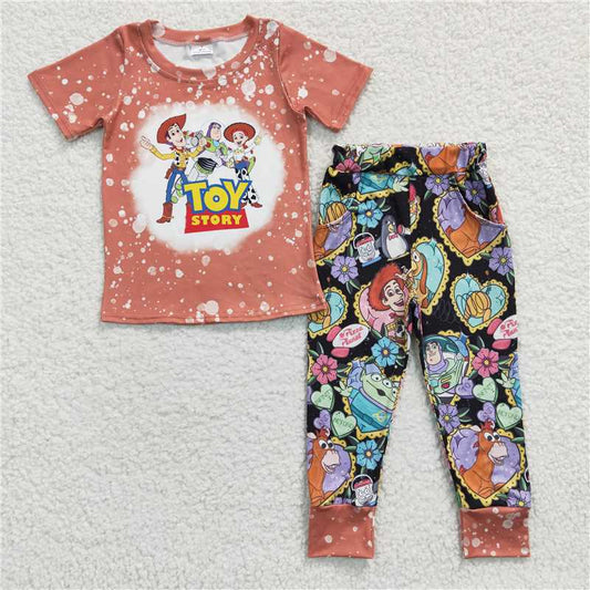 BSPO0094 Baby Boys Cartoon Pants Clothes Sets