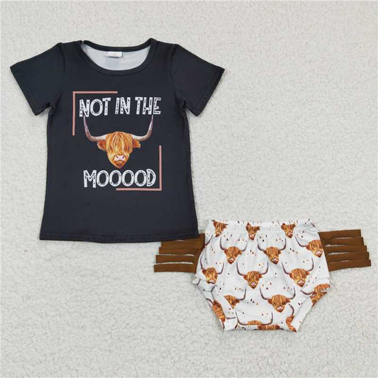 GBO0075  Baby Kids Moody Tassel Western Bummie Sets