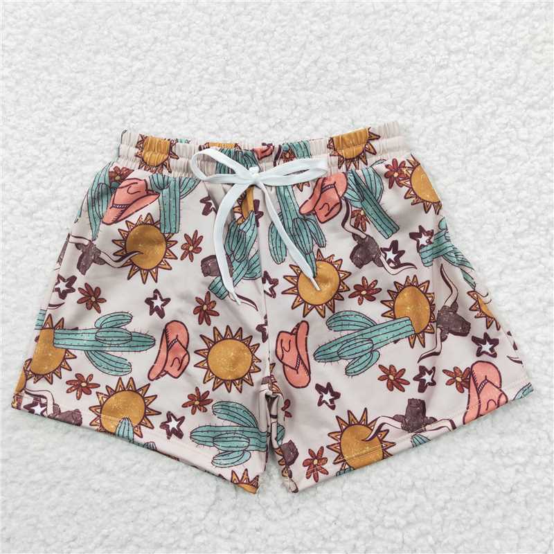 S0030 Boys hat cactus sun swim trunks
