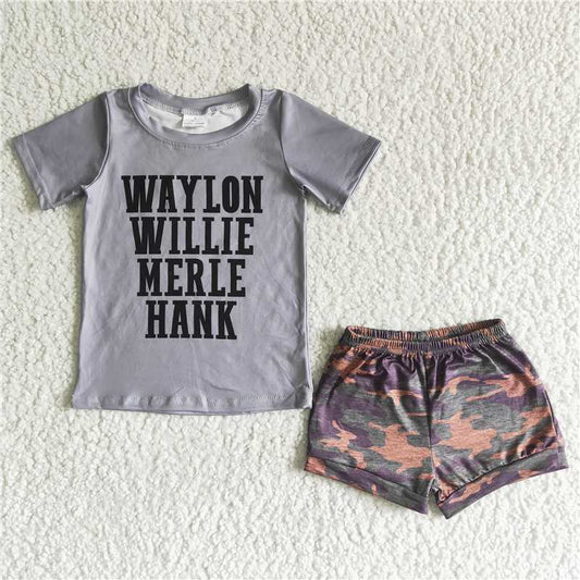 C0-7  Letter Camouflage bummie set