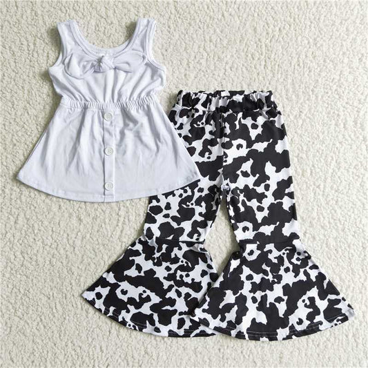 A18-4  White bow bell set