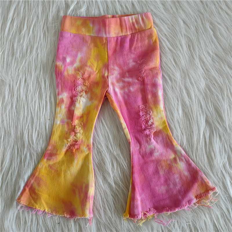 C15-36  Tie dye bell jeans