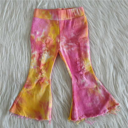 C15-36  Tie dye bell jeans