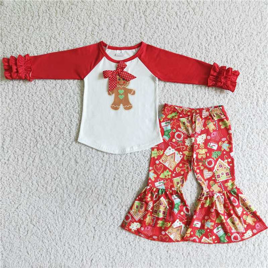 6 B10-37 Gingerbread Bow Christmas Set