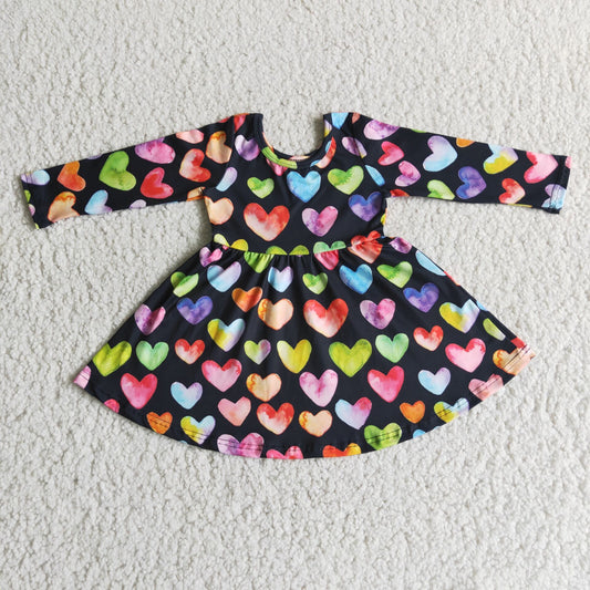 6 B8-1 Valentine's Day Heart Long Sleeve Dress