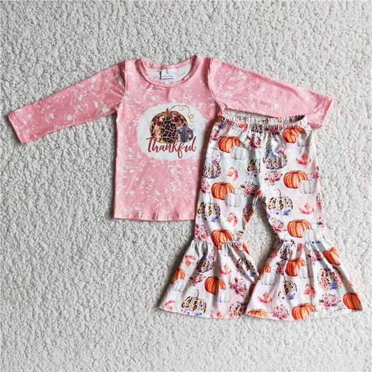 6 A2-3Thankful shirt pumpkin pants girls thanksgiving outfits