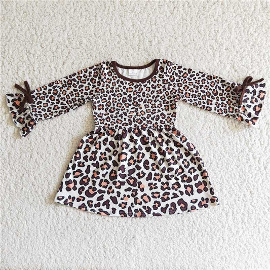 6 A6-13  Baby Girls Leopard dresses