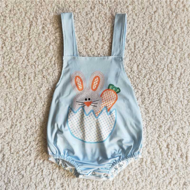 B4-9  Baby boys Easter rabbit bunny romper