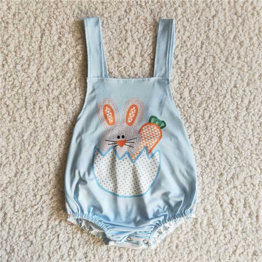 B4-9  Baby boys Easter rabbit bunny romper