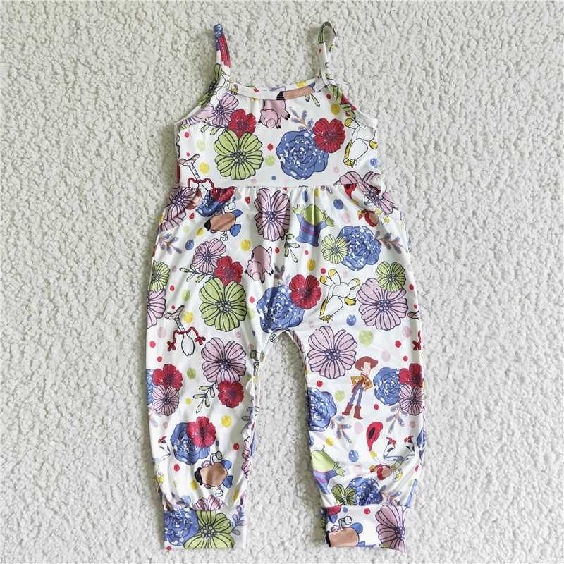 SR0062  Baby girls toy flower jumpsuits rompers