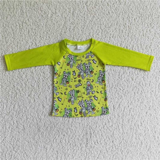 BT0032  Baby Boys short sleeve Halloween cartoon shirts