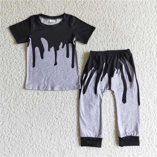BSPO0029 baby boys fall Halloween casual wear pants sets