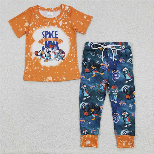 BSPO0091 Baby Boys Cartoon Space Pants sets