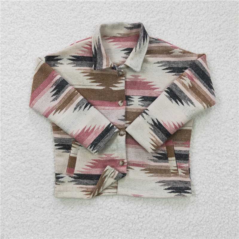 GT0084  Baby Kids Western Design Long Sleeve Button Jackets