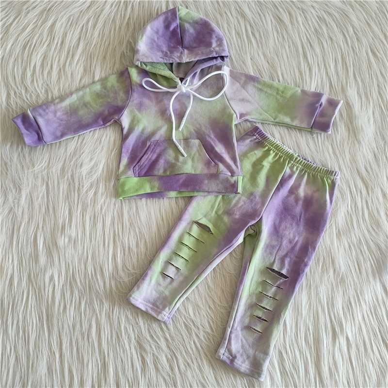 6 B4-16  Tie dye hoodie sets 2