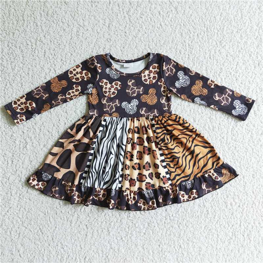 6 B11-37  Leopard soft dress