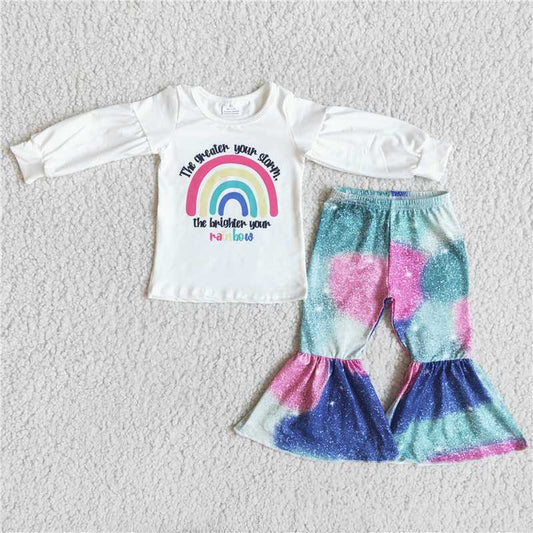 6 A5-15The greater your storm the brighter your rainbow girls boutique clothing