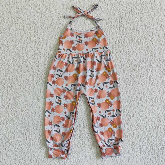 SR0052  Baby girls orange Jumpsuits