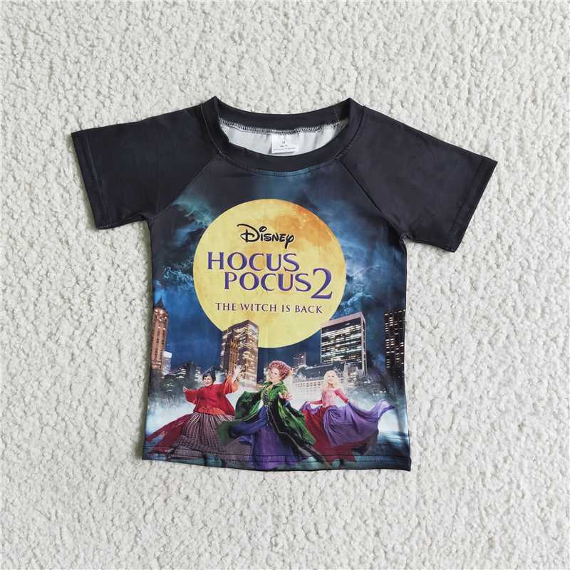 BT0026 Baby Boys short sleeve Halloween witch shirts