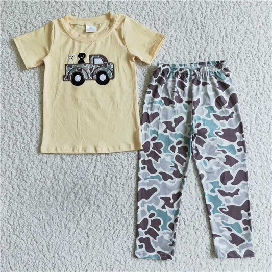 BSPO0014 Baby boys camo tractor pants clothes