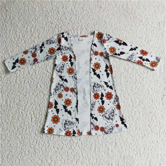 GT0042  Baby girls Halloween ghost flower jackets cardigans