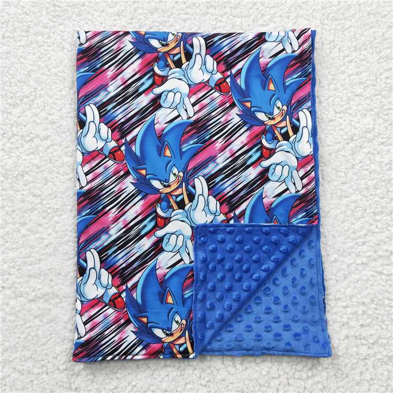 BL0038  Baby Kids Cartoon Blue Blankets