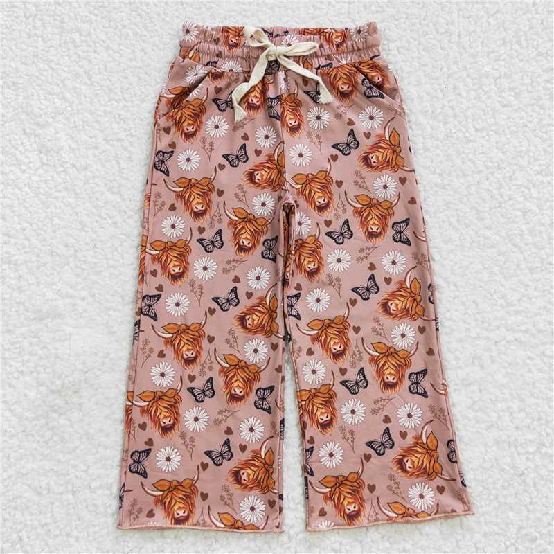 P0144  Baby Girls Western Elastic Bottom Pants
