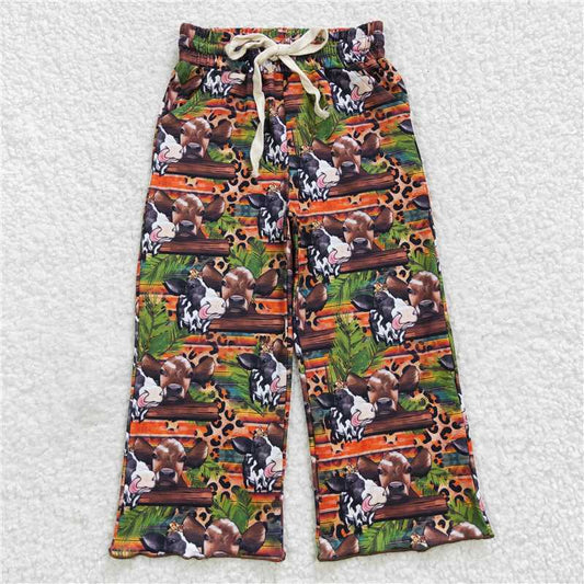 P0141  Baby Girls Western Elastic Bottom Pants
