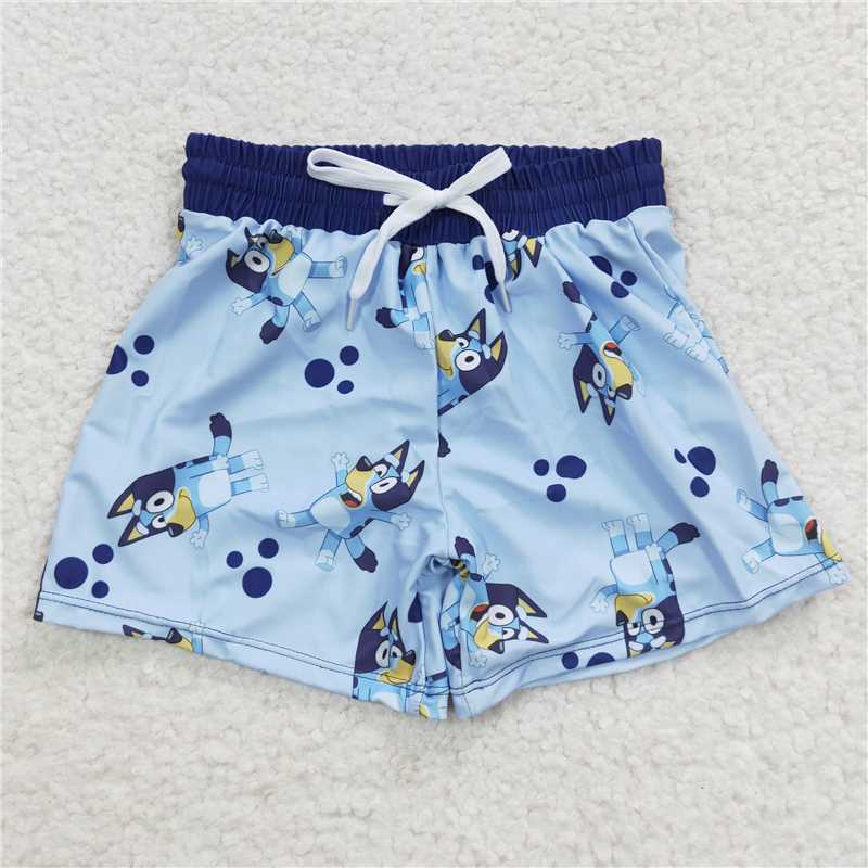 S0137 bluey blue swimming trunks