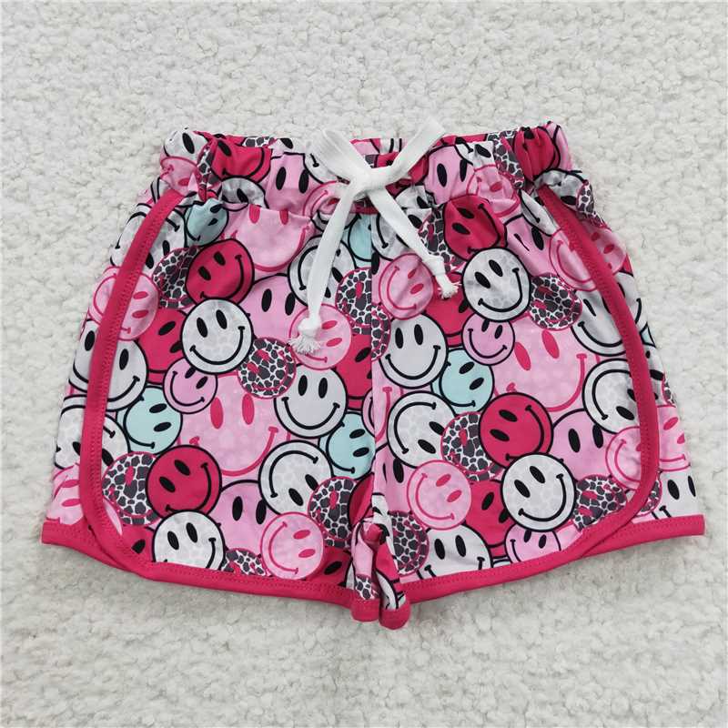 SS0100  Baby Girls Smile Summer Shorts