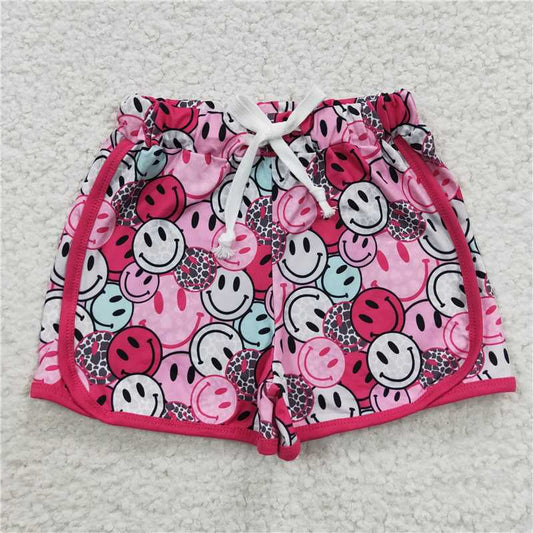 SS0100  Baby Girls Smile Summer Shorts