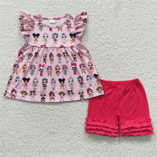 Lovely girls soft shorts set