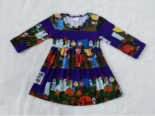 9.20 RTS NO MOQ（In stock）G2-16-1/ Baby Girls Winter Dress long-sleeved dress