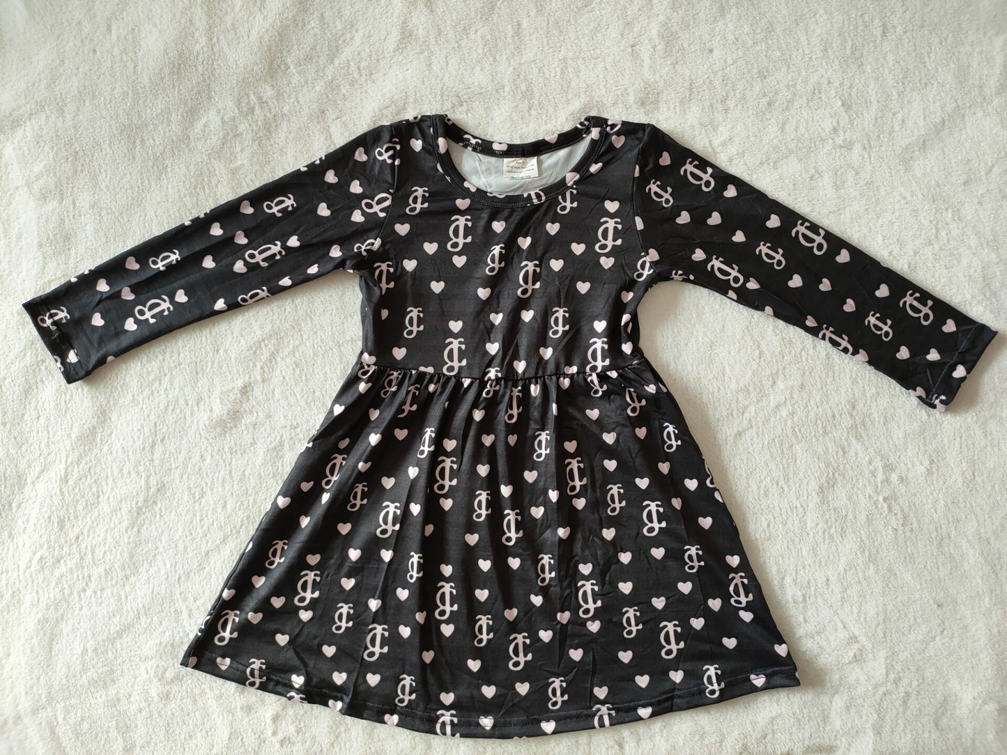 9.18 RTS NO MOQ（In stock）G3-4-2`,.. Baby Girls Winter Dress Light purple black long skirt