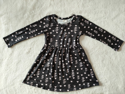 9.18 RTS NO MOQ（In stock）G3-4-2`,.. Baby Girls Winter Dress Light purple black long skirt