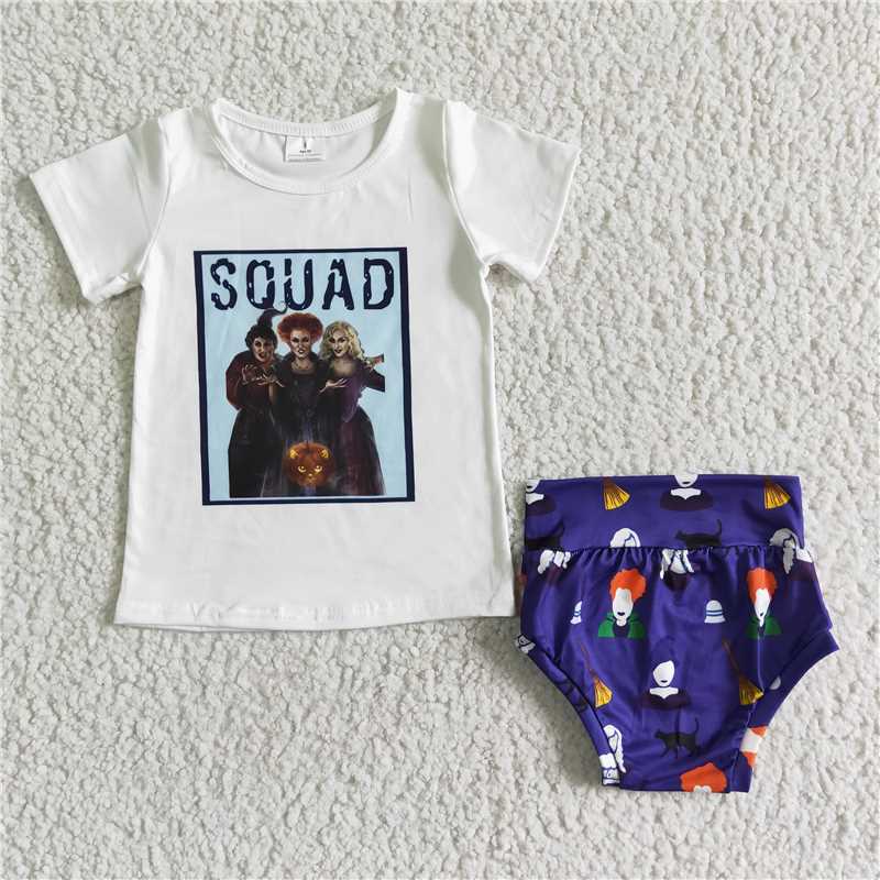 D8-3  Witch bummie Halloween set