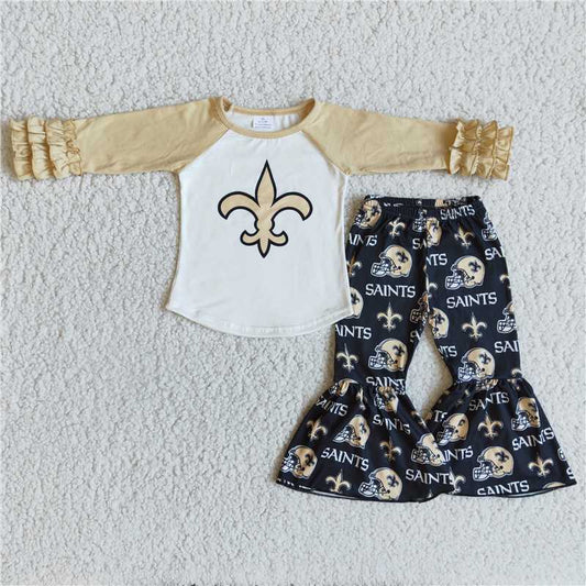 6 A23-14kids girls clothing team set
