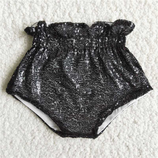D5-9-1  Sequin silver soft baby bummie