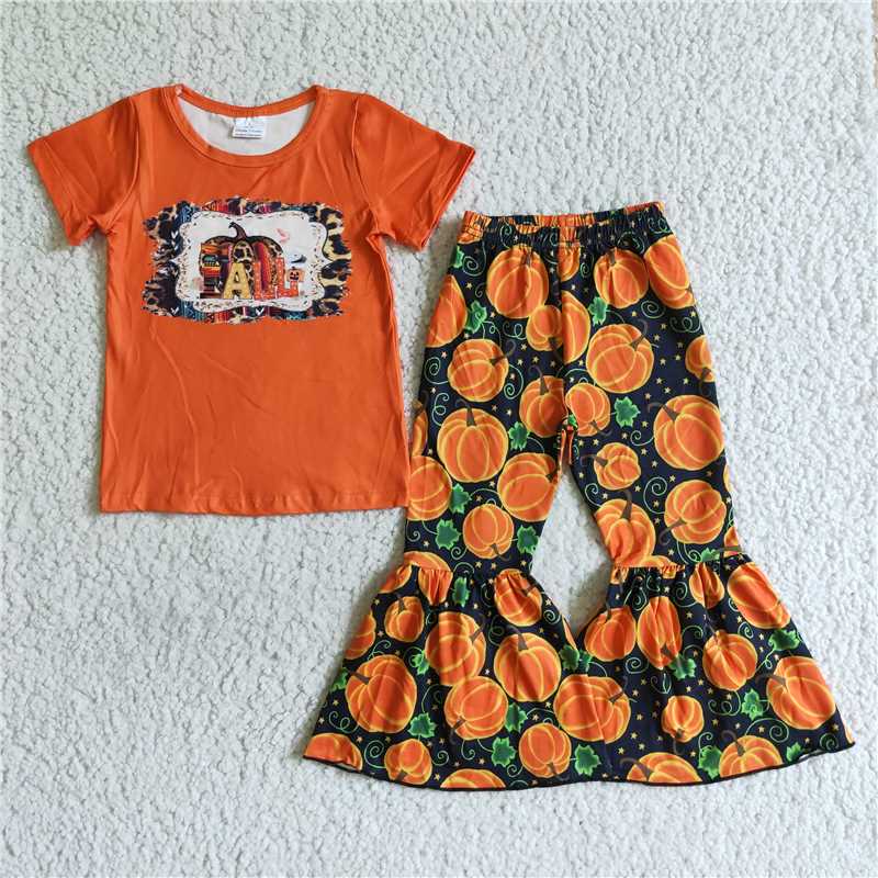 B6-1   Orange pumpkin fall set