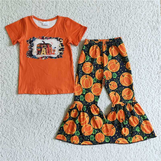 B6-1   Orange pumpkin fall set